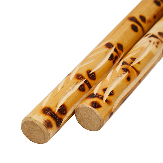 NR-070: Nunchaku Bamboo Tiger Cane / Skin W/ Cord
