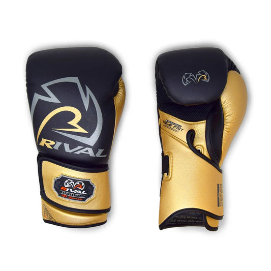 Rival RB100 Professional Bag Gloves - Black/Gold
