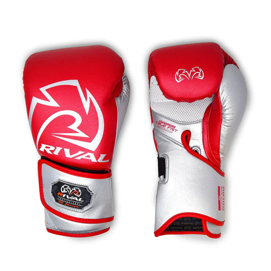 Rival RB100 Professional Bag Gloves - Red/Silver