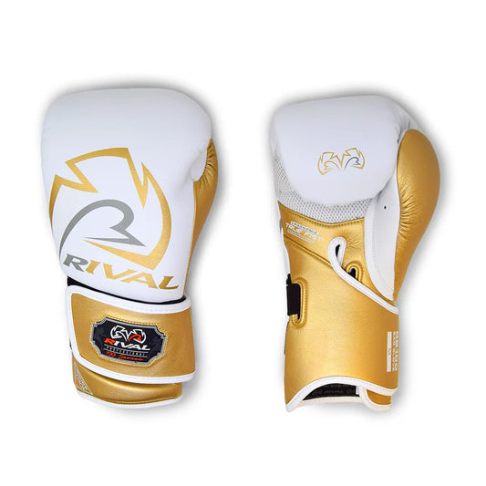 Rival RB100 Professional Bag Gloves - White/Gold
