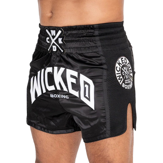 Wicked1 Block Muay Thai Shorts - Black