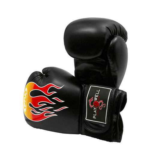 Boxing Pro Series Black Flames Gloves