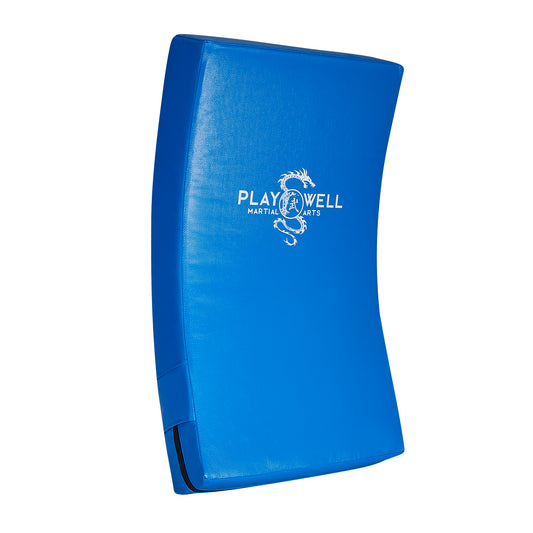 Deluxe Vinyl Blue Curved Shield - Large
