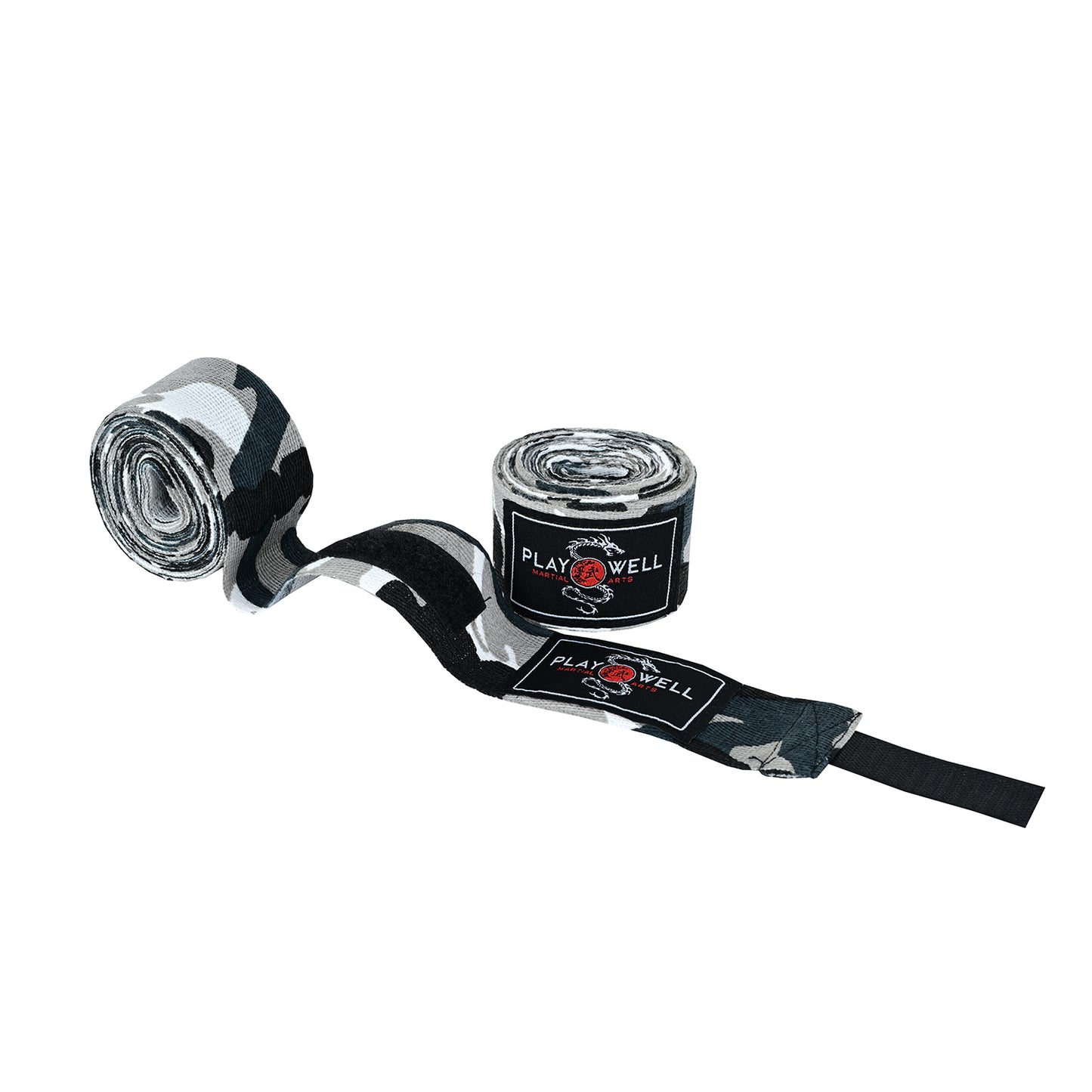 Boxing Elasticated Cotton Grey Camo Hand Wraps - 4M