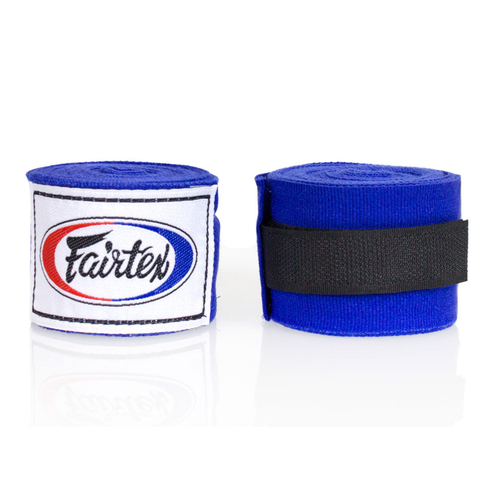 Fairtex Blue Traditional Elastic Stretch Hand Wraps - 4.5M