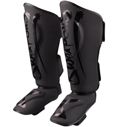 8 Weapons Unlimited 2.0 Muay Thai Shin Guards - Black/Black