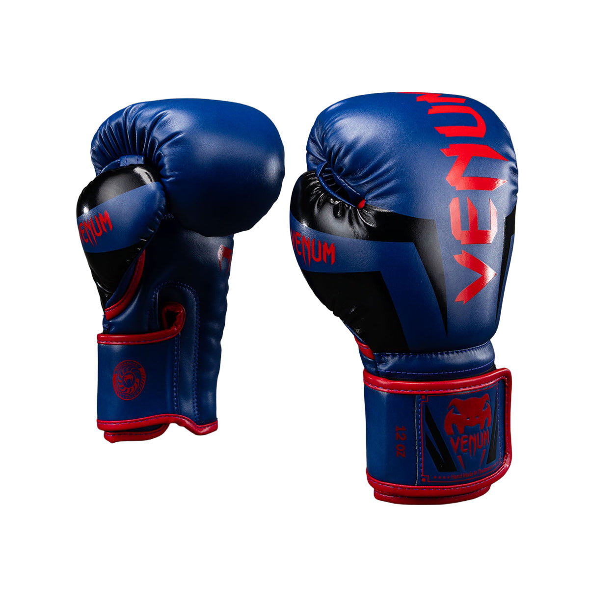 Venum Elite Boxing Gloves - Deep Blue/Red
