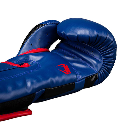 Venum Elite Boxing Gloves - Deep Blue/Red