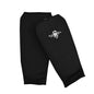 Elasticated Cotton Shin Pads  - Black