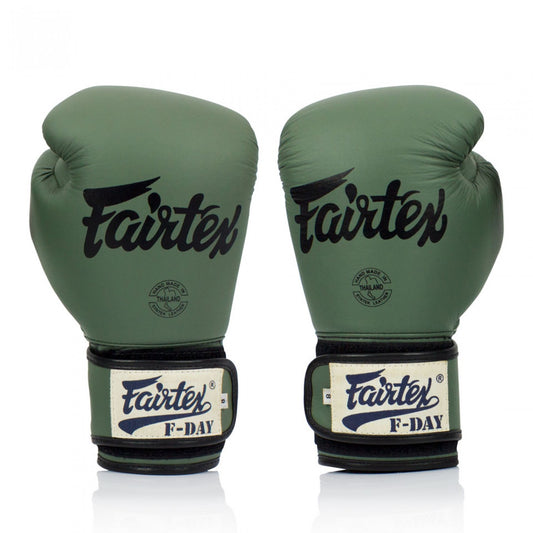 Fairtex BGV11 F Day Microfibre Boxing Gloves - Green