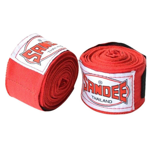 Sandee Muay Thai Red Childrens Boxing Hand Wraps 2.5M