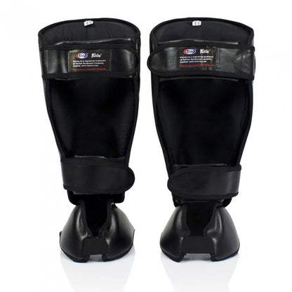 Fairtex SP7 Muay Thai Twister Detachable Shin Pads - Black