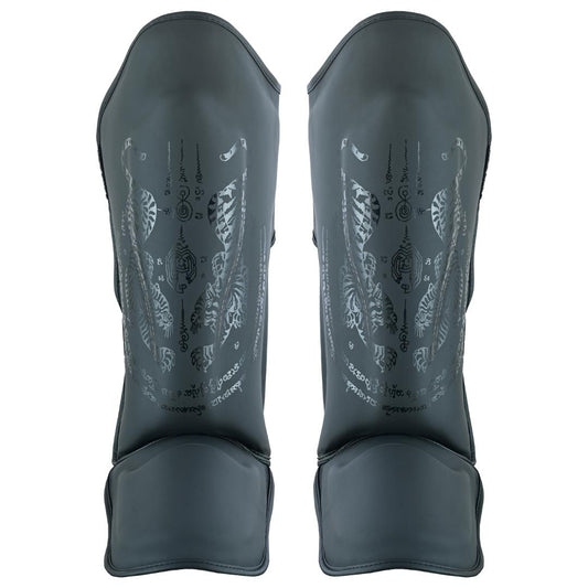 Pro MMA Stand Up Muay Thai Twin Tiger Shin Instep Guards