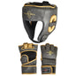 Vintage Series MMA Headguard & 4oz Fight Gloves Set