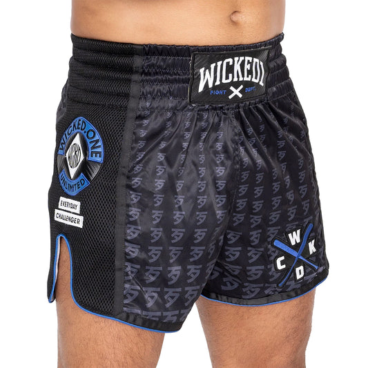 Wicked1 Infinite Muay Thai Shorts - Blue