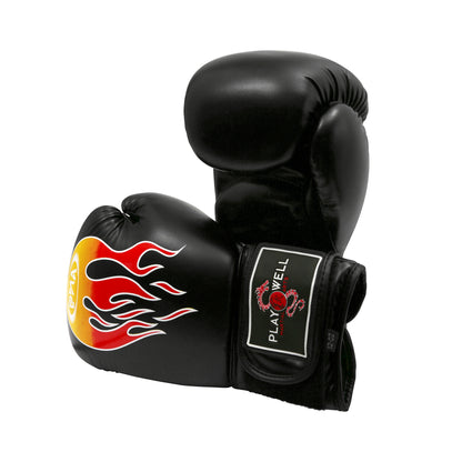 Boxing Pro Series Black Flames Gloves