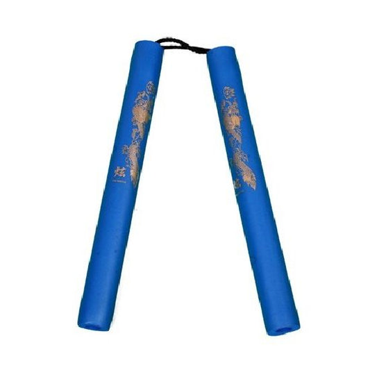 NR-008: Foam Nunchaku with Cord All Blue Dragon
