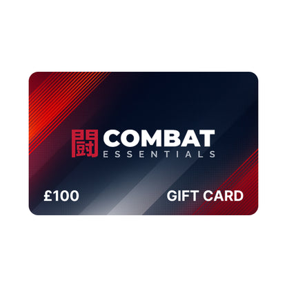 £100 Combat Essentials Gift Card – premium martial arts, stage combat and stunt performer equipment voucher UK.