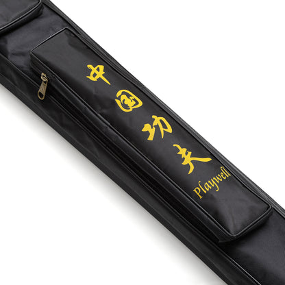 Playwell Double Universal Nylon Sword Case -Black / Red  kanji