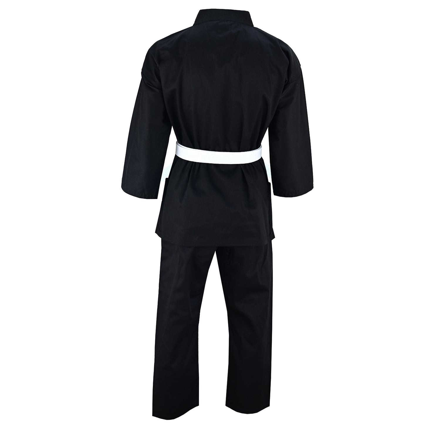 Karate Uniform Black:  Childrens P/C - 7OZ