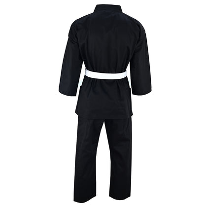 Karate Uniform Black:  Childrens P/C - 7OZ