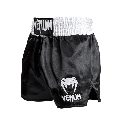 Venum Classic Muay Thai Shorts  -  White/Black