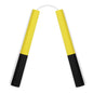 NR-012b: Octagonal Dense Foam Nunchaku Yellow/Black - 12"