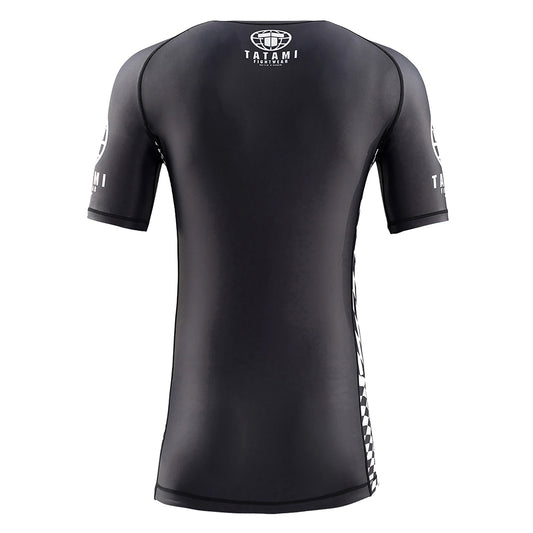 Tatami Mens Black Raid Short Sleeve Rash Guard
