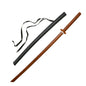 Wooden Red Beech Wood Bokken With Plastic Scabbard