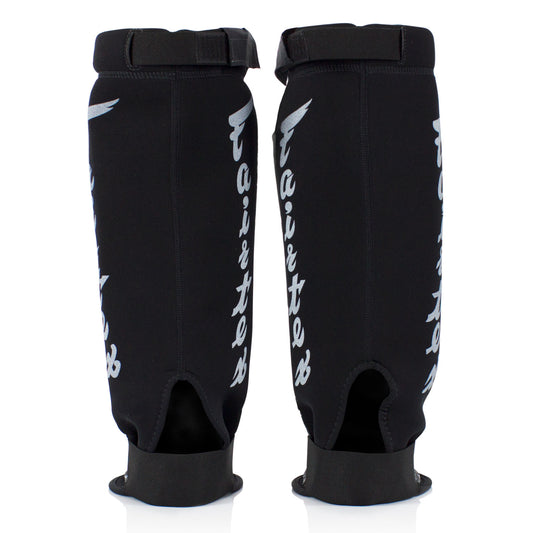 Fairtex SP6 MMA Grappling Shin Pads - White/Black
