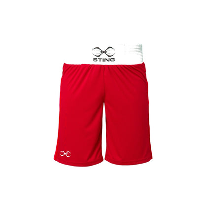 Sting Adults Unisex Competition Mettle 2:0 Boxing Shorts - Red