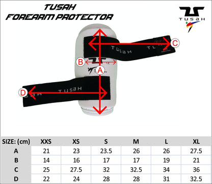 Tusah WT Taekwondo Competition Approved Forearm Guards