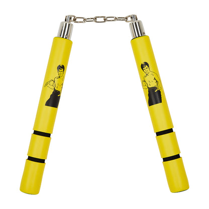 NR-020: Game Of Death Yellow Bruce Lee Foam Nunchucks BB - PRE